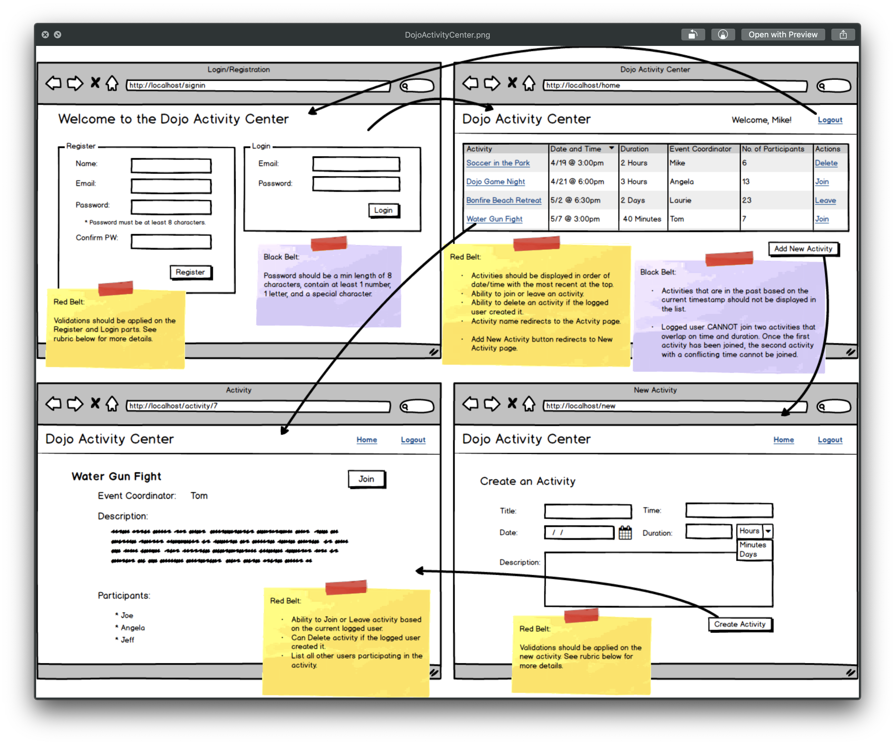 Activity Center screenshot